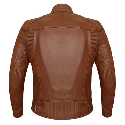XAVIA Misano Men's Leather Motorcycle Jacket With Protections