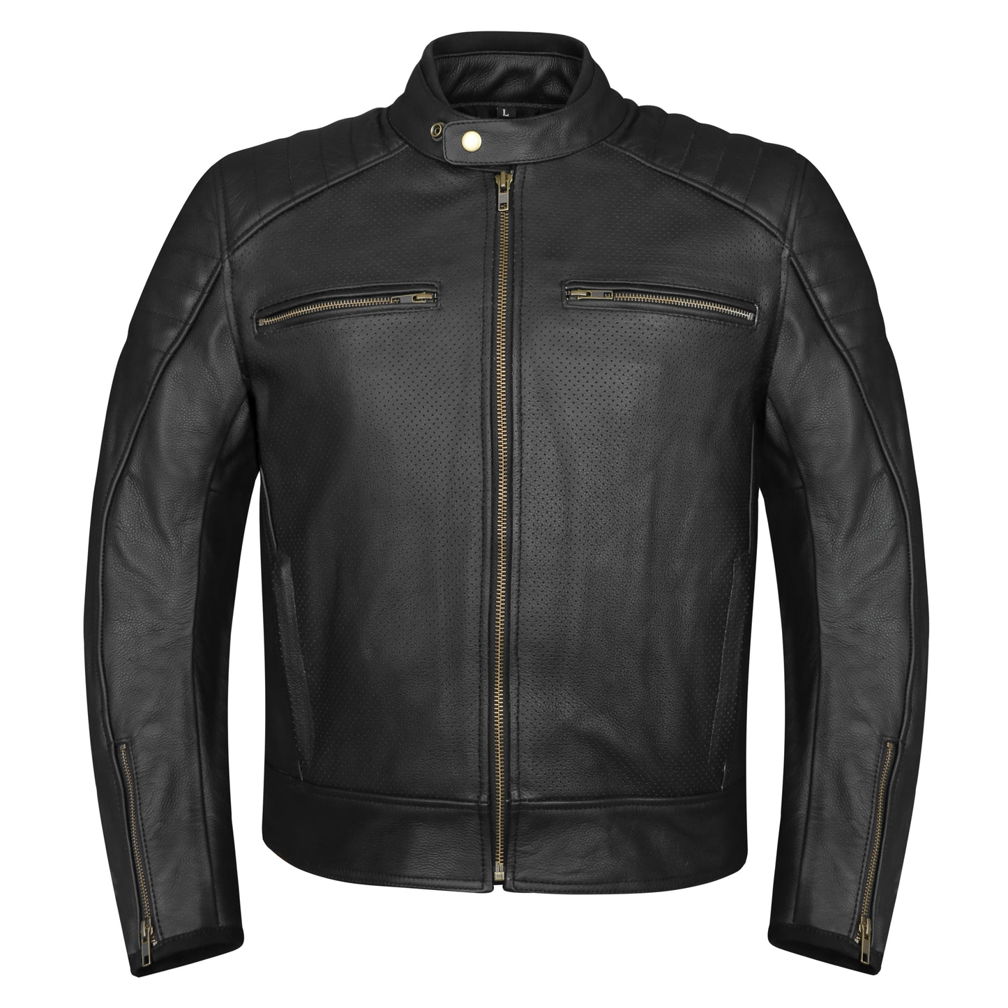 XAVIA Misano Men's Leather Motorcycle Jacket With Protections