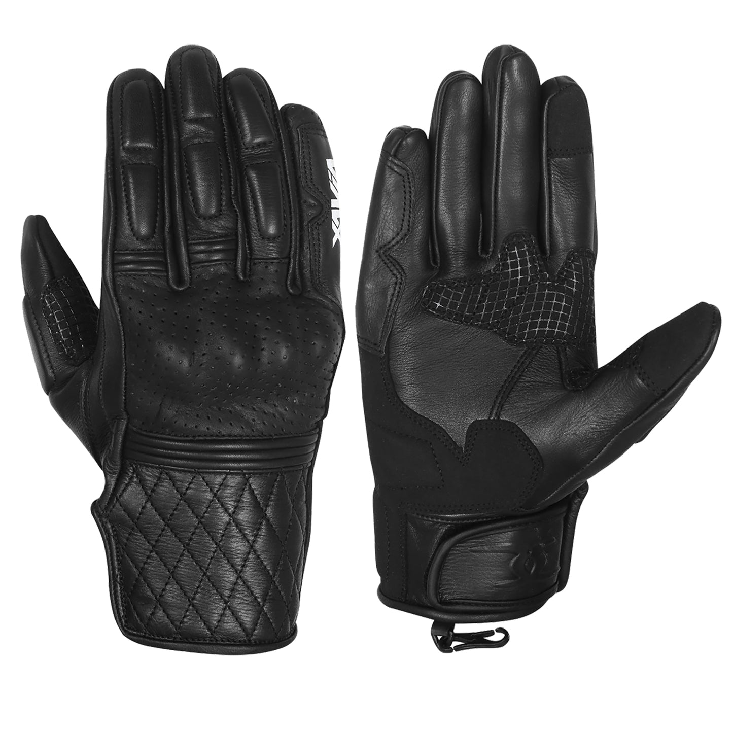 Xavia Riser Gants de moto en cuir unisexe